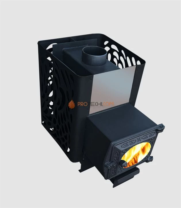 Банная печь Березка Оптима 12 (ДТ-3 стекло) Сетка