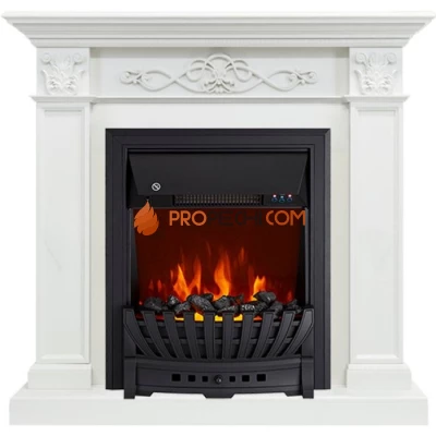 Каминокомплект Royal Flame Verona - Белый дуб с очагом Aspen Black