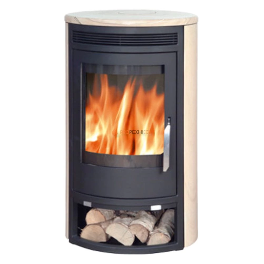 Печь-камин ABX Arktis 8 черная бразильский песчаник