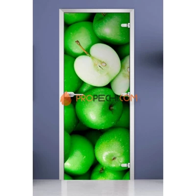 Стеклянная межкомнатная дверь DoorWood с фотопечатью Fruite-17, 2000х600 мм
