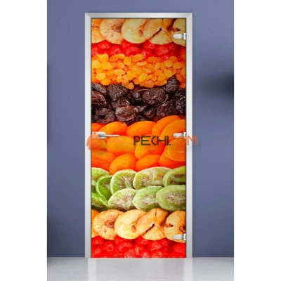 Стеклянная межкомнатная дверь DoorWood с фотопечатью Fruite-11, 2000х700 мм