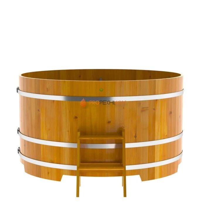 Купель BentWood круглая из натуральной лиственницы d=1,80 Рустик