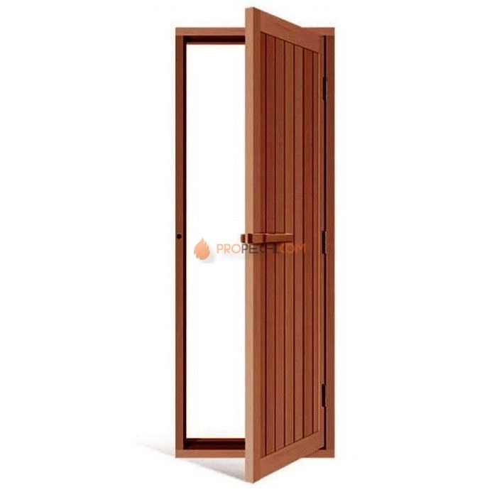 Дверь для бани деревянная SAWO 734-4SD, кедр, с порогом, 700х2040