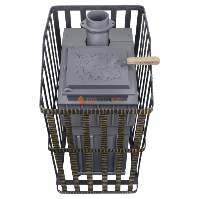 Чугунная печь для бани Гефест Гроза 24М Ураган