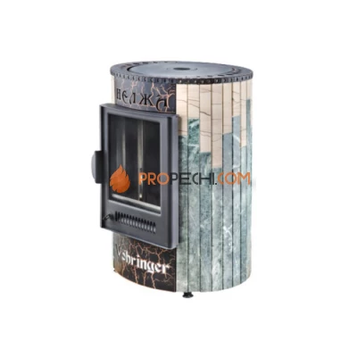 Отопительно-варочная печь Ферингер Нелжа - Змеевик + Окаменевшее дерево