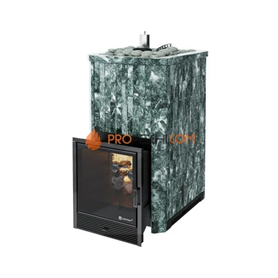 Дровяная печь для бани ИзиСтим Южная 22 в камне Талькохлорит