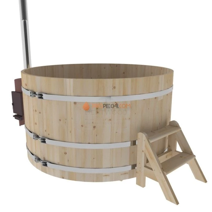 Фурако BentWood из кедра D=1.8 с наружной печкой стандарт