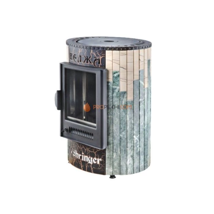 Отопительно-варочная печь Ферингер Нелжа - Змеевик + Окаменевшее дерево