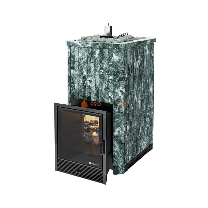 Дровяная печь для бани ИзиСтим Южная 22 в камне Талькохлорит