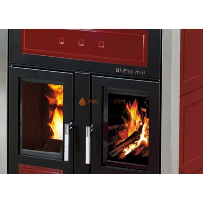 Отопительная печь Klover BI-FIRE MID (охра)