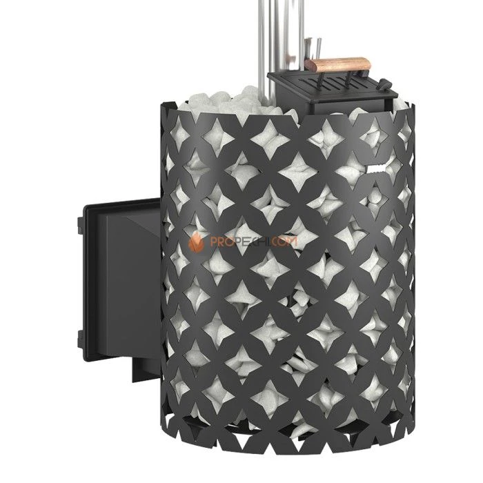 Печь для бани ЭТНА 24 (Панорама) Закрытая каменка