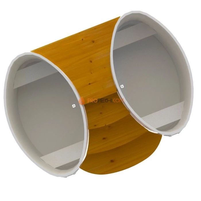 Подиум BentWood на 2 купели 0,8х1,42 Рустик натуральный