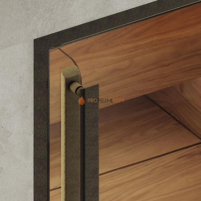 Дверь для хамама DoorWood АРТ Wood 125 Бронза, 2100x800 мм