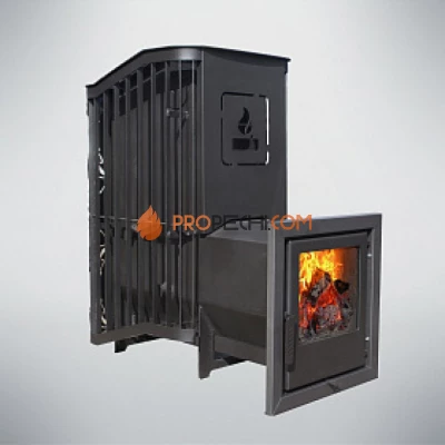 Дровяная печь для бани Варвара Терма Каменка удлиненная