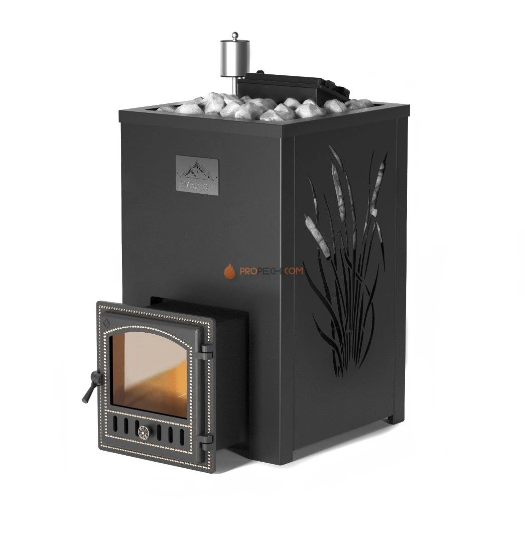 Банная печь Эверест INOX 25 (280) в кожухе КАМЫШ