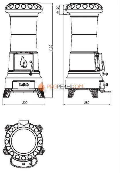 Печь-камин Plamen Julia