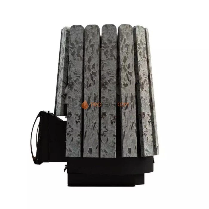 Дровяная банная печь Grill’D Cometa 350 Vega Short Window Max Stone Pro (Серпентинит)