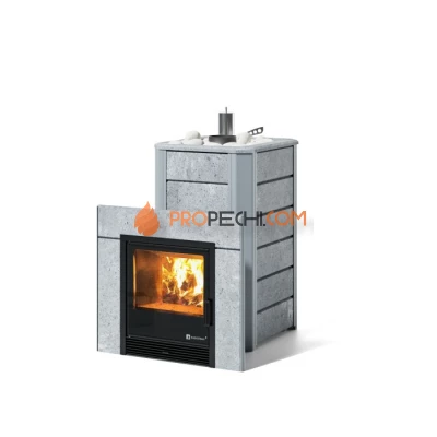 Дровяная печь для бани ИзиСтим Ялта 15/2024 в камне Талькохлорит
