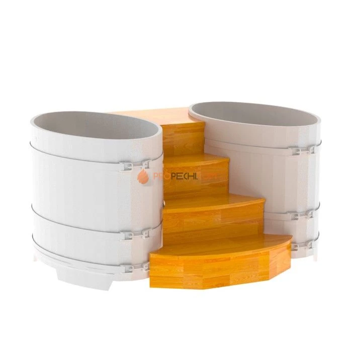 Подиум BentWood на 2 купели 0,8х1,42 СЛ натуральный