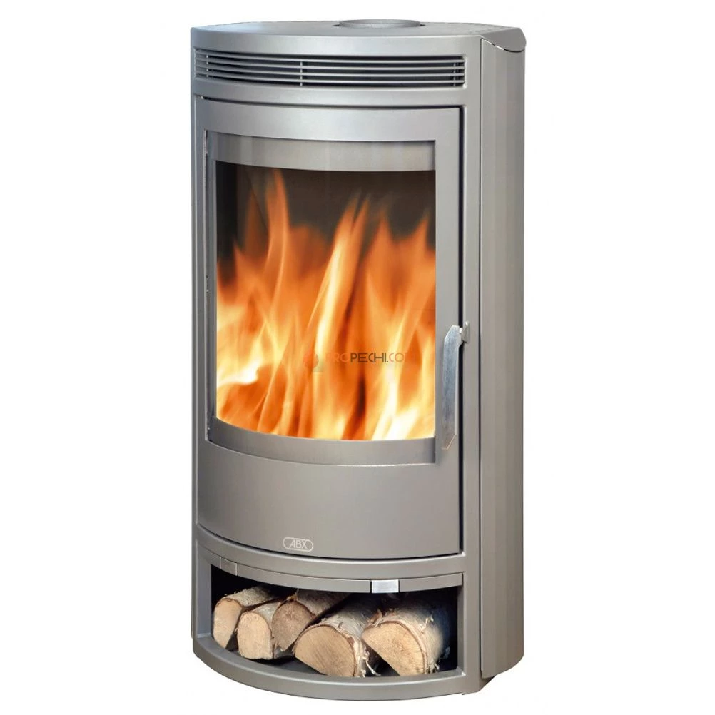 Печь-камин ABX Arktis 6 серая сталь