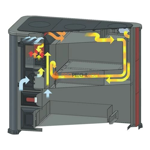 Варочная печь Alma Mons L красная