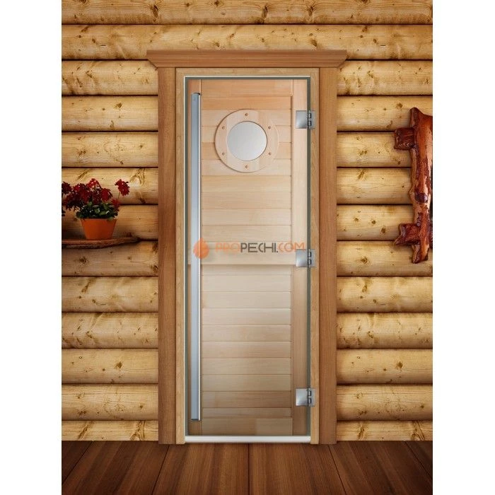 Дверь для бани DoorWood Престиж Фотопечать А023, 2000x800 мм