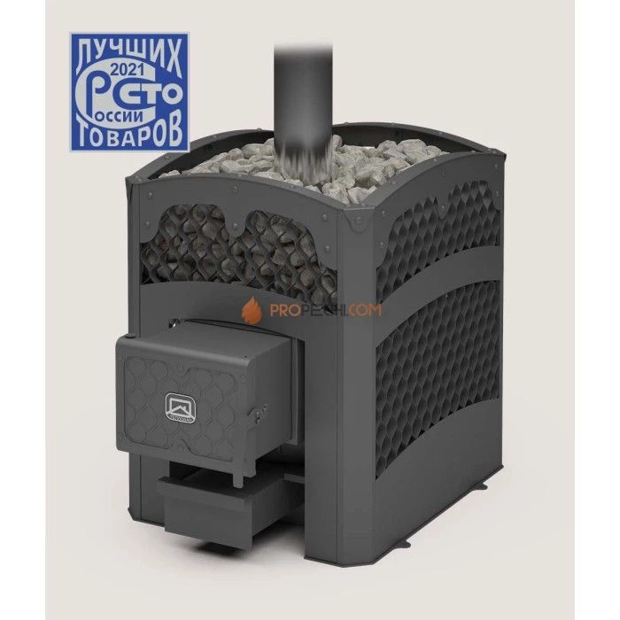 Дровяная печь для бани Теплодар Былина-сетка 24 Ч