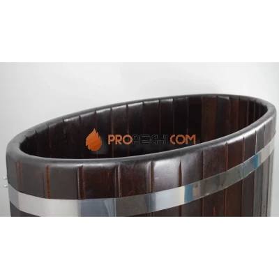 Купель овальная НКЗ OPTIMA из кедра, 115x69x128 см