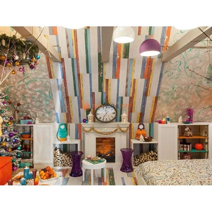 Каминокомплект Dimplex Amalfi - Махагон коричневый антик с очагом Cassette 400 NH