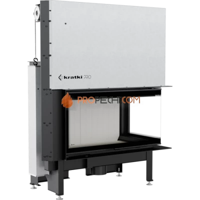 Каминная топка стальная Kratki NADIA/14/P/BS/G (гильотина) (14 кВт)