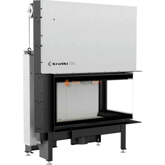 Каминная топка стальная Kratki NADIA/14/P/BS/G (гильотина) (14 кВт)