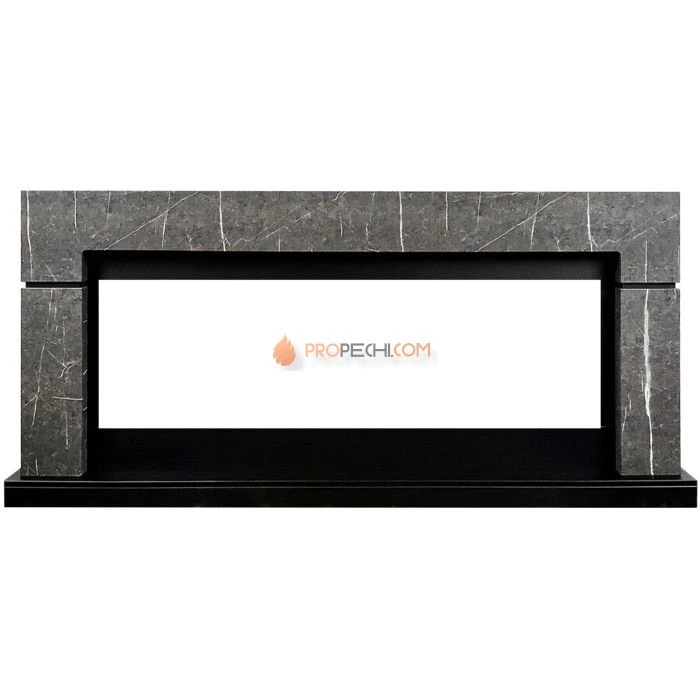 Каминокомплект Royal Flame Lindos 60 SFT - Серый мрамор с очагом Vision 60 LOG LED