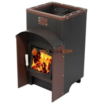 Дровяная печь для бани Вулкан Тааль 14 арка Стекло