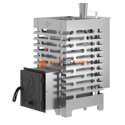 Дровяная печь для бани ASTON 16 INOX АКВА