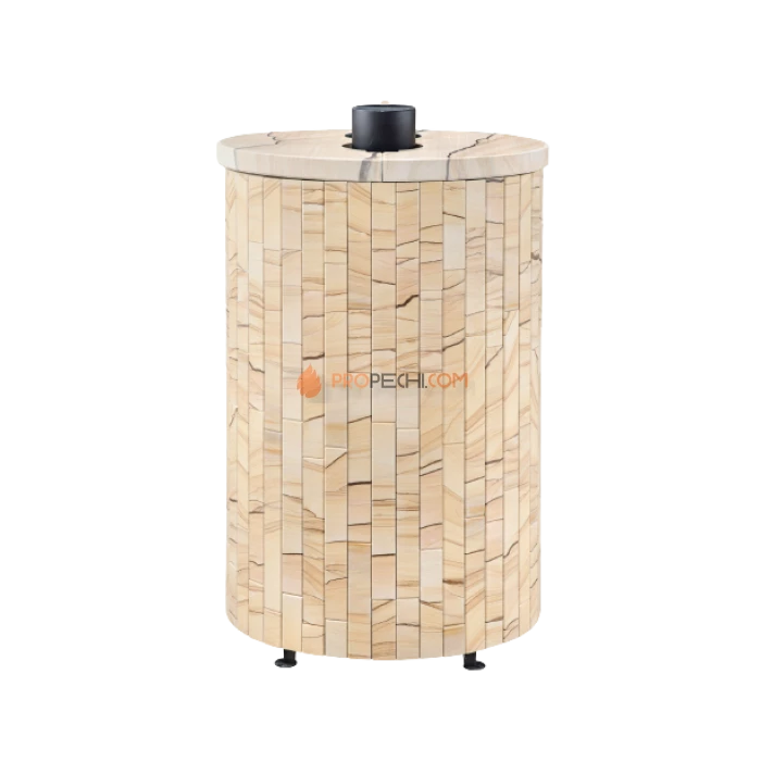 Дровяная печь для бани Ферингер Уют-25 до 25 м³ - Окаменевшее дерево наборный