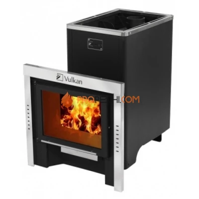 Дровяная печь для бани Вулкан Эльбрус 20 Панорама