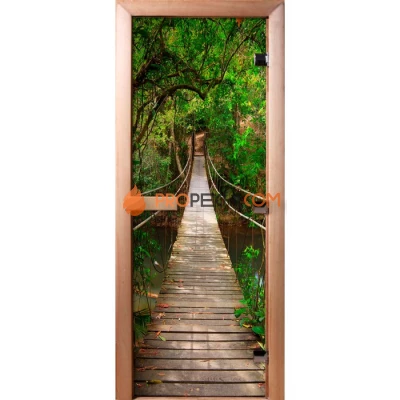 Дверь для бани DoorWood Фотопечать А083, 2100x700 мм
