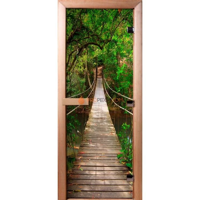 Дверь для бани DoorWood Фотопечать А083, 2100x700 мм