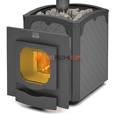 Печь для бани Теплодар Былина-24 Ч Панорама (1.1)