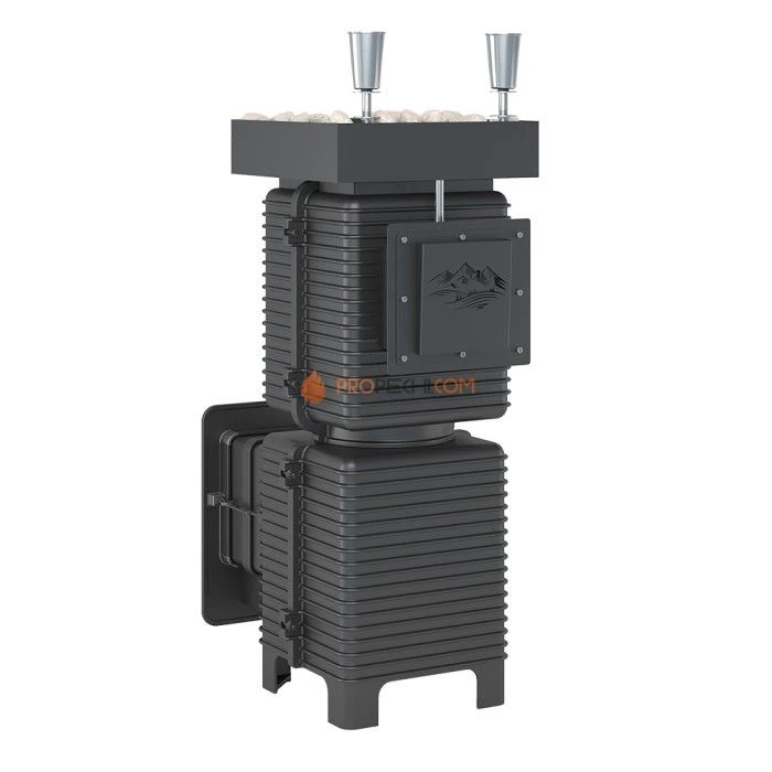 Чугунная печь для бани Эверест Легкий пар Профи Б/В