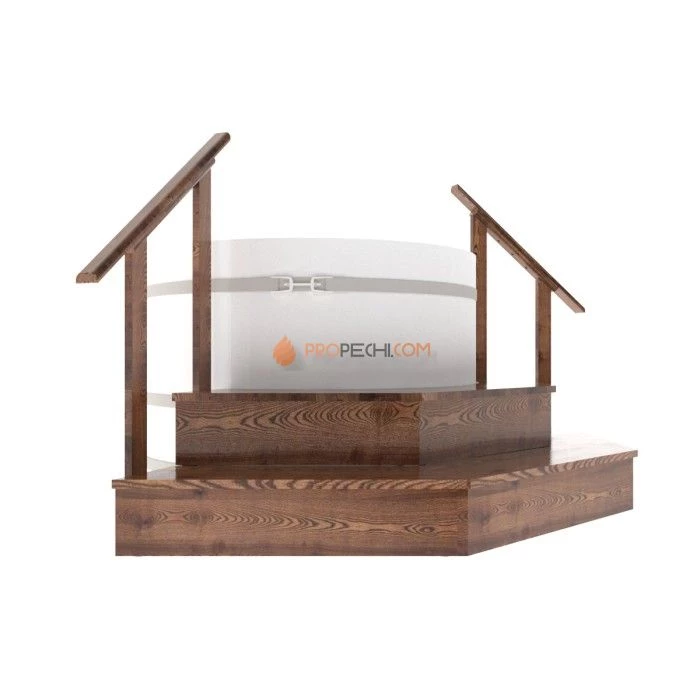 Подиум BentWood для купели лиственница морёная. сегмент 1/8