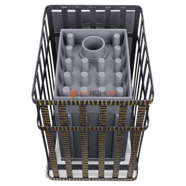 Чугунная банная печь Гроза 24П в сетке