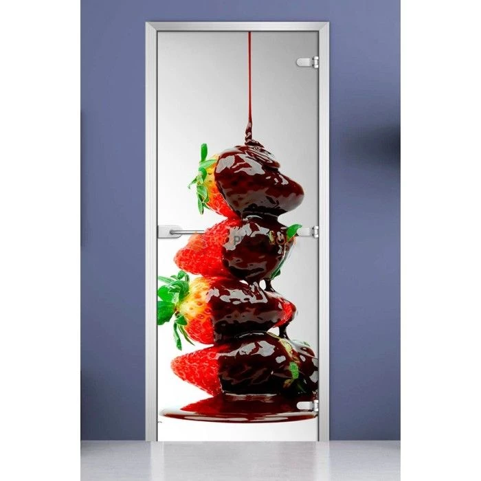 Стеклянная межкомнатная дверь DoorWood с фотопечатью Fruite-15, 2000х800 мм