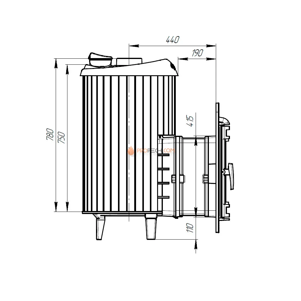Печь банная «Атмосфера L» комбинированная сетка-ламель талькохлорит