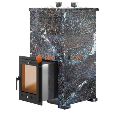 Дровяная печь для бани Эверест Steam Master 44 INOX Амфиболит, S-40