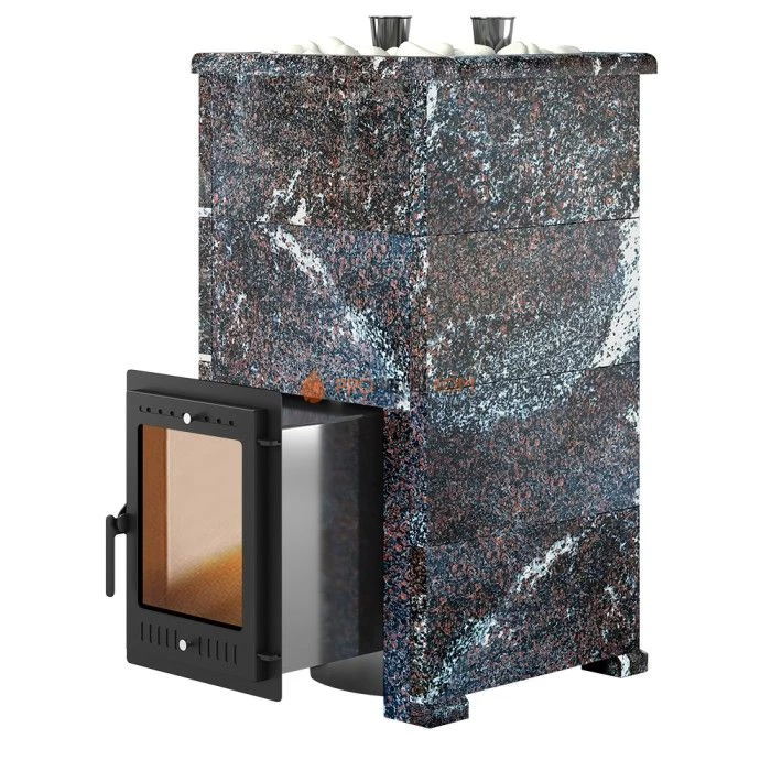 Дровяная печь для бани Эверест Steam Master 44 INOX Амфиболит, S-40
