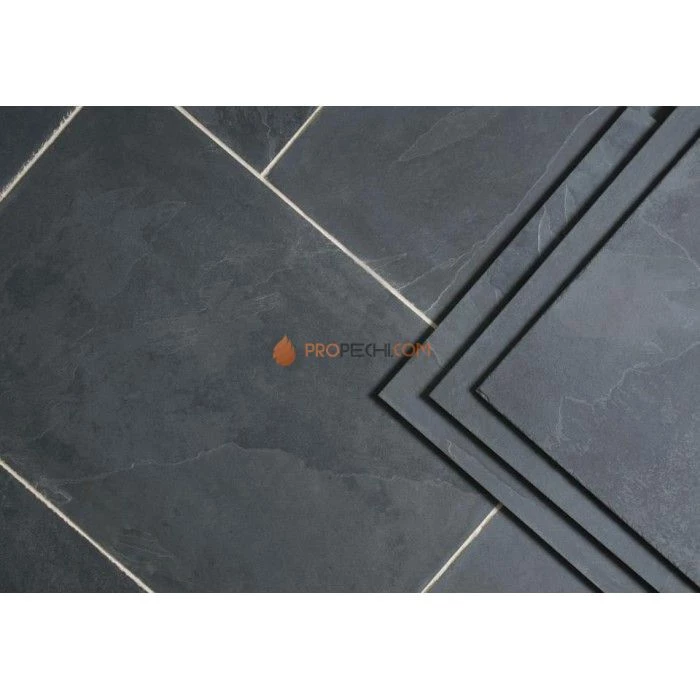 Панель Черный сланец натуральный скол (600х300мм) упак. (6шт/1,08м2)