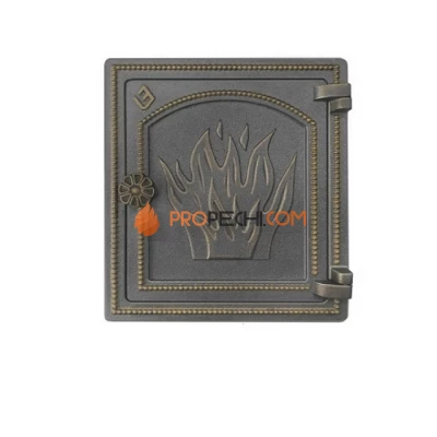 Печная дверца Везувий ДТ-4 (бронза)