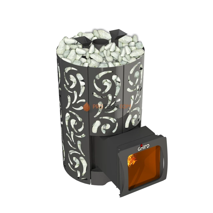 Дровяная банная печь Grill’D Violet World Long Window Max Pro