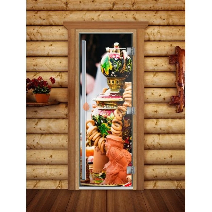 Дверь для бани DoorWood Престиж Фотопечать А075, 2000x800 мм